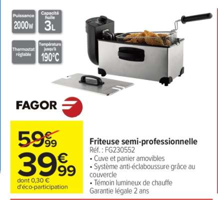 FRITEUSE SEMI-PROFESSIONNELLE