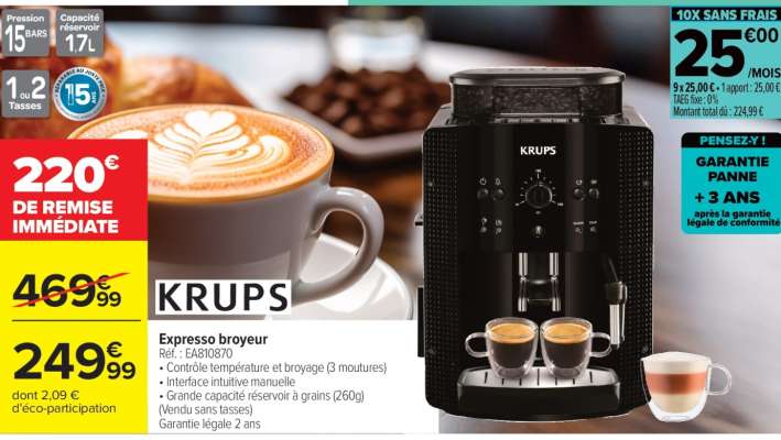 KRUPS Expresso broyeur