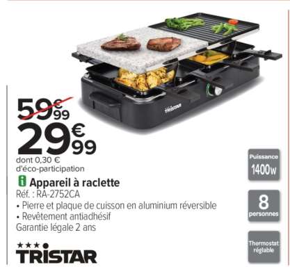 Appareil à raclette