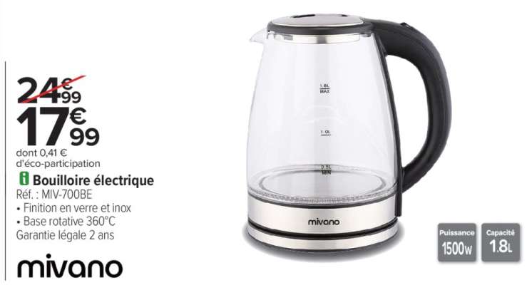 Bouilloire électrique