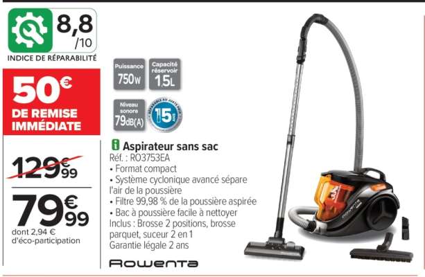Aspirateur sans sac