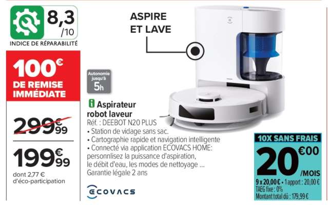 Aspirateur Robot Laveur