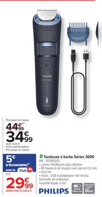 Tondeuse à barbe Séries 3000