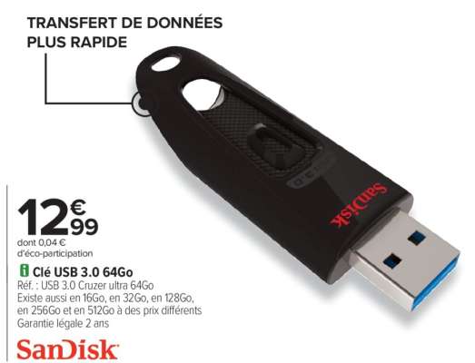 Clé USB 3.0 64Go