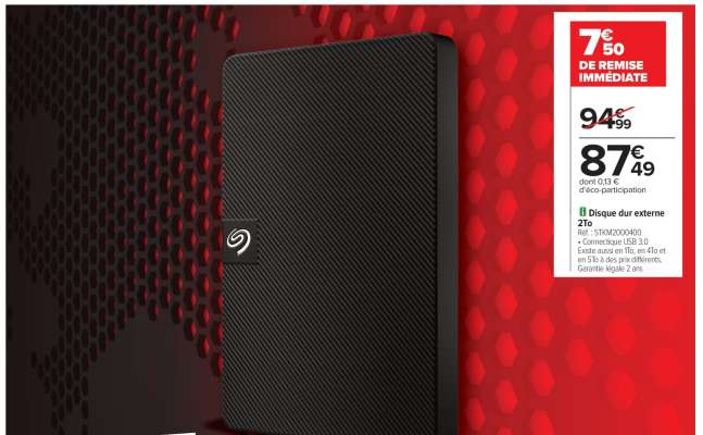 Disque dur externe 2To