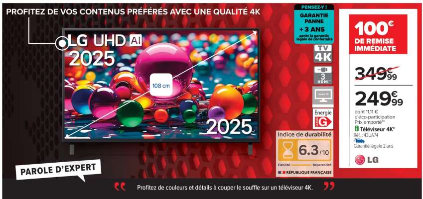 Téléviseur 4K* LG