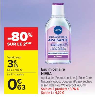 Eau micellaire NIVEA