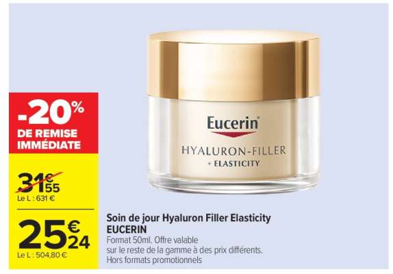 Soin de jour Hyaluron Filler Elasticity EUCERIN