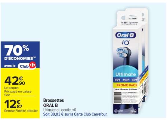 Brossettes Oral B