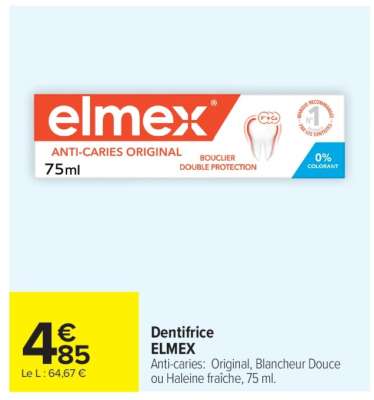 Dentifrice ELMEX