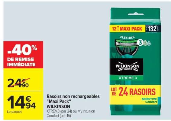 Rasoirs non rechargeables "Maxi Pack"