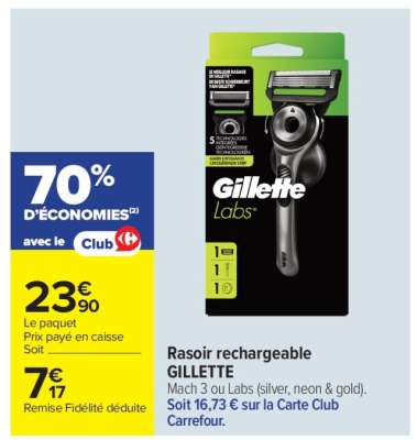Rasoir Rechargeable Gillette