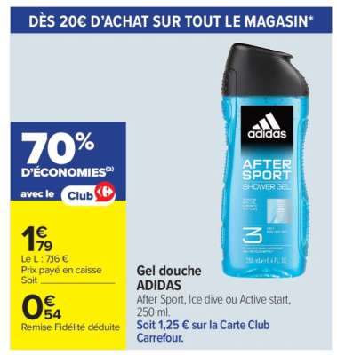 GEL DOUCHE ADIDAS