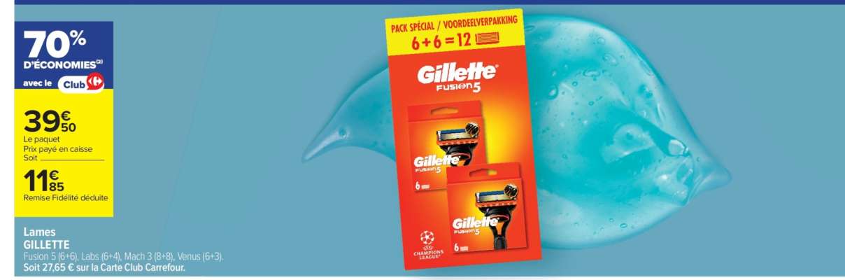 LAMES "GILLETTE"