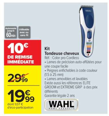 Kit tondeuse cheveux