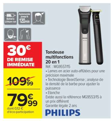 Tondeuse multifonctions 20 en 1