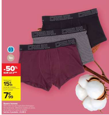 Boxers homme