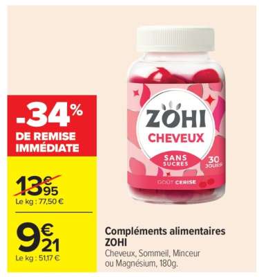Compléments alimentaires ZOHI