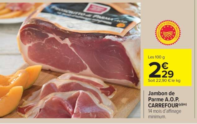 Jambon de Parme A.O.P. CARREFOUR