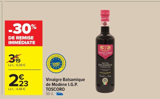 Vinaigre Balsamique de Modène I.G.P. TOSCORO