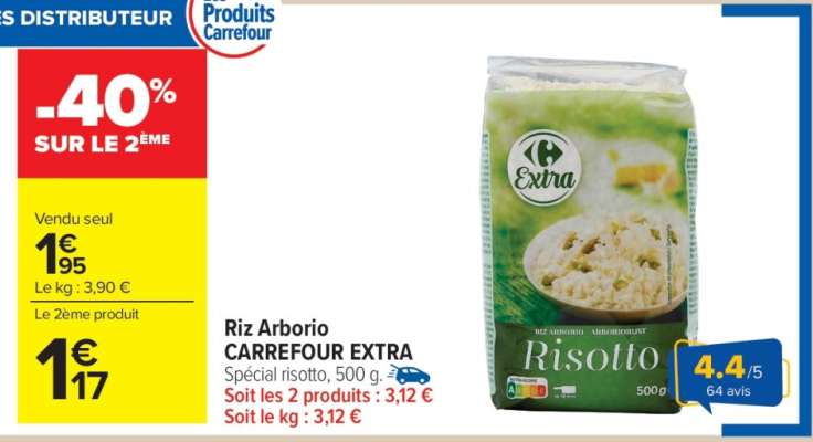 Riz Arborio CARREFOUR EXTRA