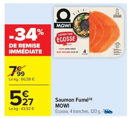 SAUMON FUMÉ “MOWI”