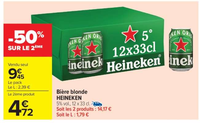 Bière Blonde Heineken*