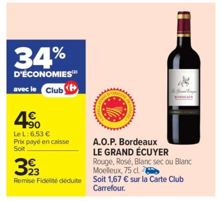 A.O.P. Bordeaux LE GRAND ÉCUYER