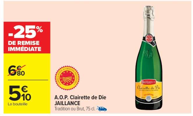 A.O.P. Clairette de Die JAILLANCE