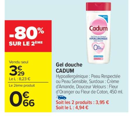Gel Douche Cadum