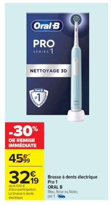 Brosse à dents électrique Pro 1 ORAL B