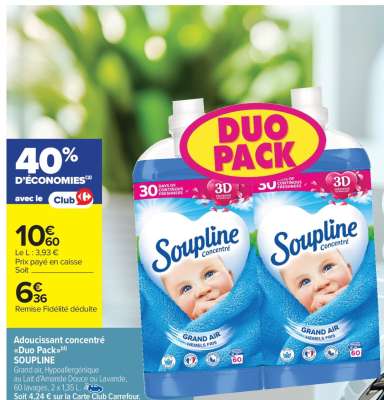 Assouplissant concentré «Duo Pack» SOUPLINE
