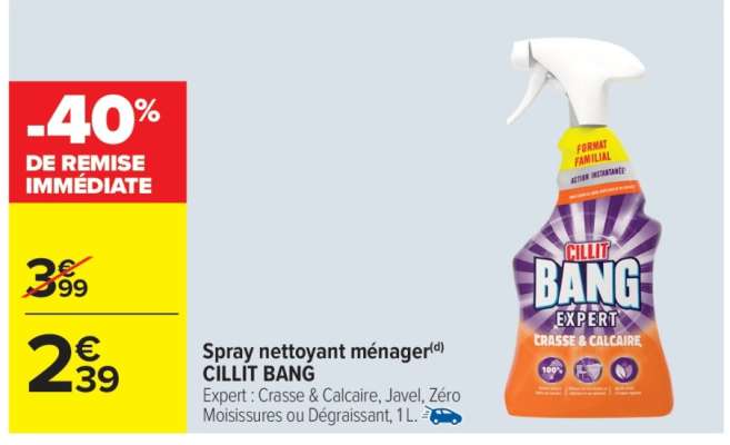 Spray nettoyant ménager CILLIT BANG