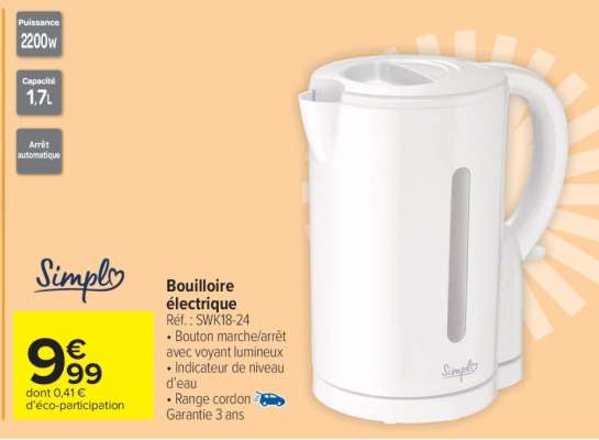 Bouilloire électrique