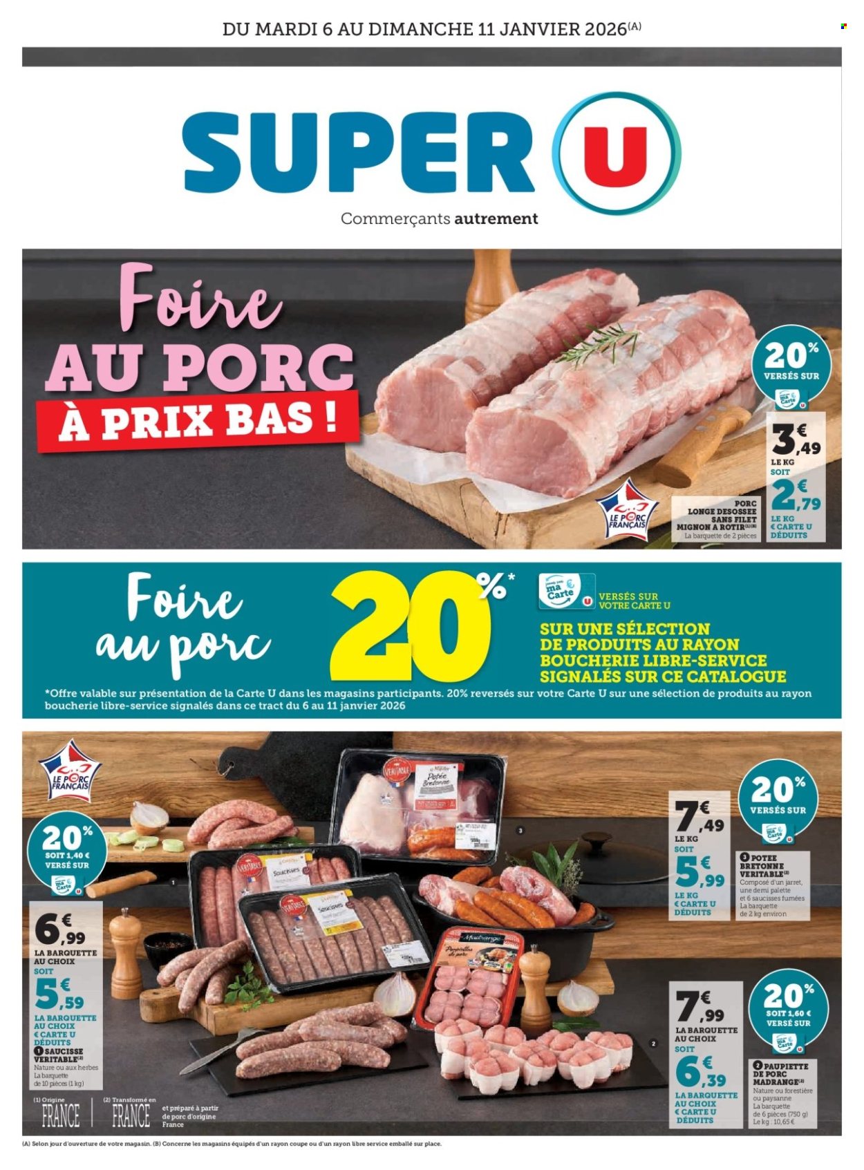 Catalogue SUPER U - 06/01/2026 - 11/01/2026. Page 1