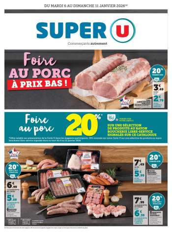 Catalogue SUPER U - 06/01/2026 - 11/01/2026.