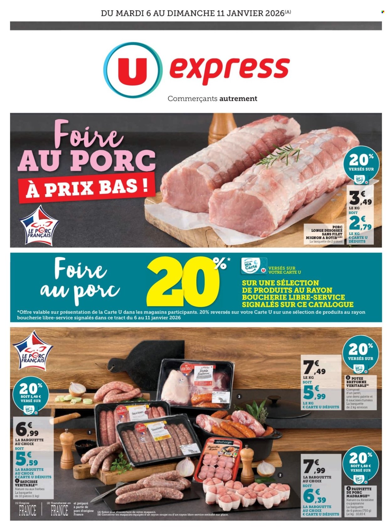 Catalogue U express - 06/01/2026 - 11/01/2026. Page 1