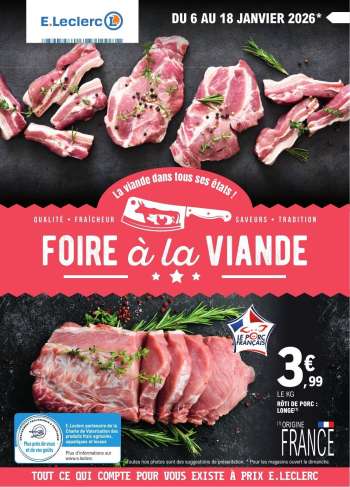 Catalogue E.Leclerc - 06/01/2026 - 18/01/2026.