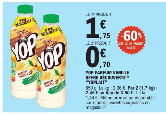 YOP Parfum Vanille Offre Découverte