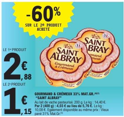 SAINT ALBRAY GOURMAND & CRÉMEUX 33% MAT.GR.