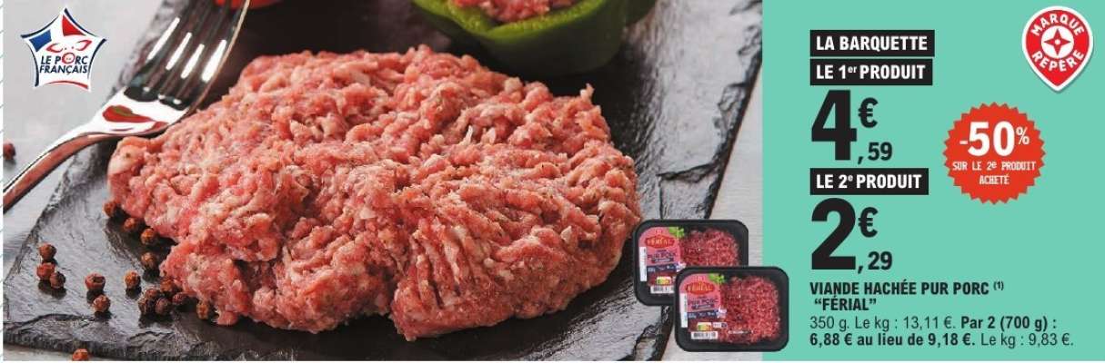 Viande Hachée Pur Porc "Férial"