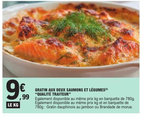 GRATIN AUX DEUX SAUMONS ET LÉGUMES