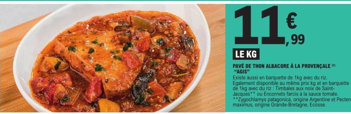 Pavé de Thon Albacore à la Provençale