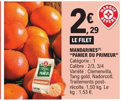 MANDARINES "PANIER DU PRIMEUR"