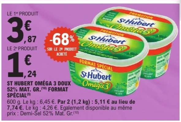 St Hubert Oméga 3 Doux 52% Mat.Gr.