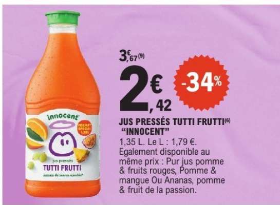 Jus Pressés Tutti Frutti 'Innocent'