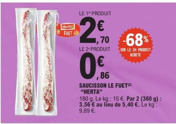 Saucisson Le Fuet 'Herta'