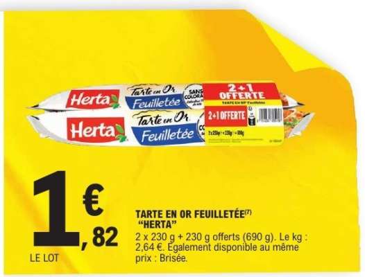Tarte En Or Feuilletée Herta