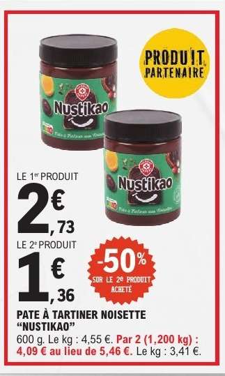 Pâte à tartiner noisette "Nustikao"