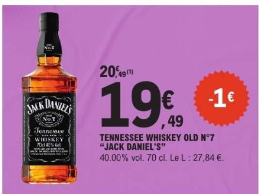TENNESSEE WHISKEY OLD N°7 'JACK DANIEL'S'